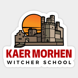 Kaer Morhen - Witcher School - White - Fantasy Sticker